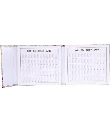OKBY Nail Color Card - 2 Types Nail Color Display Chart Book Nail Polish Gel Color Display Card Nail Art Showing Board(Stripes Cover) - Buy Online on SooperMarket.com