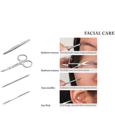 Professional 12-Piece Manicure & Pedicure Set | Stainless Steel Nail Clipper Kit | Travel Grooming Tools - Black - Buy Online on SooperMarket.com