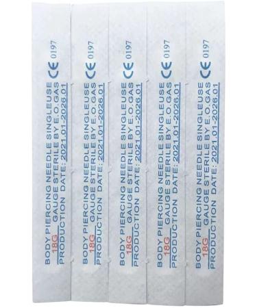 Shuiniba 18G 10-Piece Body Piercing Needles Set - Professional Grade - Buy Online on SooperMarket.com