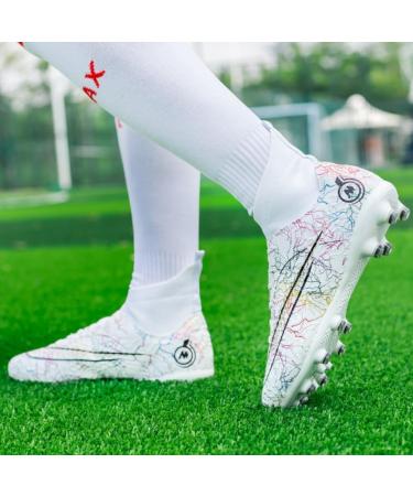 Buy HmhnSya Professional Soccer Shoes for Men & Kids - High Ankle Training Spikes Unisex Sneakers Size 44 EU - Buy Online on SooperMarket.com