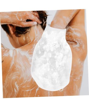 FRCOLOR 6 Pcs Exfoliating Bath Gloves & Mitts - Reusable Mud Cleaning Shower Supplies for Girls | White | 24x15cm - Buy Online on SooperMarket.com