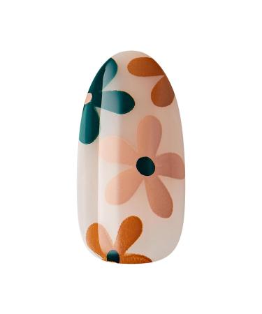 KISS imPRESS No Glue Mani Press-On Nails - As It Was Design Medium Almond Shape Neutral/Green - 30 Nails & Accessories Included Perfect for International Shipping - Buy Online on SooperMarket.com