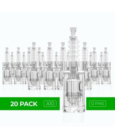 Dr. Pen Ultima A10 12 Pins (0.25mm) Cartridges - 20 Pack - Disposable Replacement Parts - Buy Online on SooperMarket.com