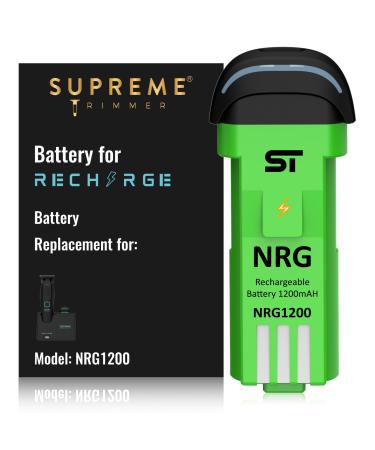 Supreme Trimmer Replacement External Battery NRG1200 | Compatible for Recharge ST777 | Charges by Battery Slot USB-C or While on Dock