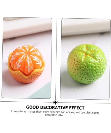 KOMBIUDA 24pcs Artificial Fruit Realistic Fruit Decoration Kitchen Wedding Decoration Jewelry Making Fruits Hair Clips Charm Fake Orange Kid Jewelry Resin Fruit Ornaments Child Lemon Mini - Buy Online on SooperMarket.com