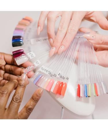 Clyhon 100-Piece Color Card Nail Polish Board | Nail Art Practice Stick | Fan Form Display for Professional Nail Techniques - Buy Online on SooperMarket.com