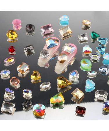 50pcs Colorful Pointed Bottom Nail Rhinestones - Multi Shapes for Nails & Crafts - Buy Online on SooperMarket.com