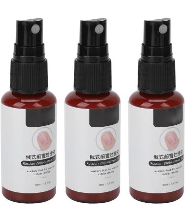 3pcs 30ml Cuticle Remover Liquid Nail Softener | Strengthener for Manicure & Pedicure | Home Salon Nail Care Accessory - Buy Online on SooperMarket.com