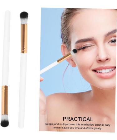 Baluue 10pcs Makeup Brush Makeup Eyeshadow Brush Eye for Makeup Concealer Brush Wooden Handle White - Buy Online on SooperMarket.com