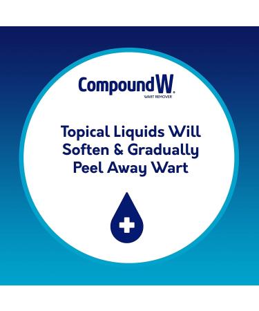 Compound W Wart Remover Liquid & Pad Pack - 0.31 oz Salicylic Acid Liquid + 14 One Step Pads - Buy Online on SooperMarket.com