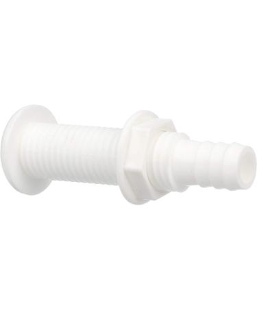 Seachoice 3/4 ID Polypropylene Extra Long Thru-Hull Connector - White Finish - Buy Online on SooperMarket.com