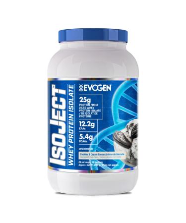 Evogen Isoject Whey Isolate Protein Powder BCAA EAA for Men & Woman (Cookies & Cream)