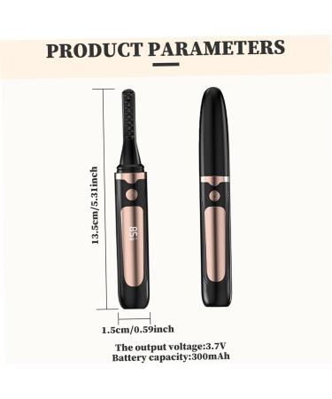 Heated Eyelash Curler 4 Heating Levels Electric Eyelash Curler Eyelash Curlers with Comb and LED Display USB Rechargeable 5 Min Auto Off Lash Curler Gifts for Her Lash Curler - Buy Online on SooperMarket.com