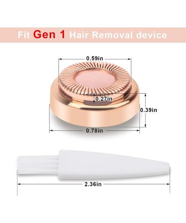 2Pcs Facial Hair Remover Replacement Heads | Generation 1 Single Halo Hair Removal Tools for Women | 18K Gold-Plated Rose Gold Epilators - Buy Online on SooperMarket.com