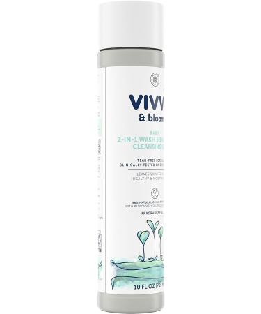 VIVVI & BLOOM Gentle 2-in-1 Baby Wash & Shampoo - Fragrance-Free, Sulfate-Free, Paraben-Free, Dye-Free - 10 fl. Oz - Buy Online on SooperMarket.com