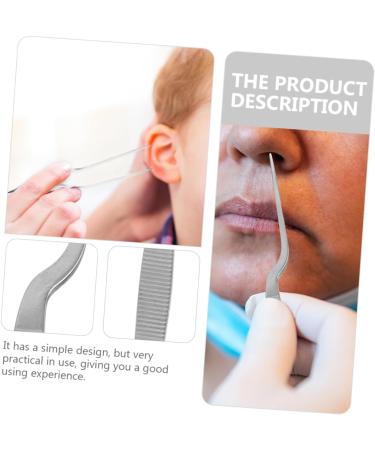12 Pcs Stainless Steel Tweezers Cleaning Tools Set - Ceramic Plant & Cloud Clamp, Earwax Cleaning Tool Kit - Silver Detergent Ear - 16X1.5X1.3CMx3pcs - Buy Online on SooperMarket.com