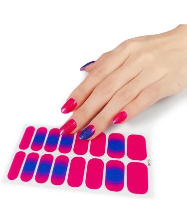 Pattern Semi Cured Gel Nail Polish Strips Full Nail Wraps Nail Polish Stickers Self-Ashesive Nail Art Nail Polish Strips for Women Valentines Day Ze0098 - Buy Online on SooperMarket.com