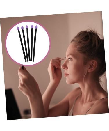 Healeved 5pcs Silicone Eyeshadow Brush Cream Eyeshadow Plastic Handle Simple Applicator Brush Purple - Buy Online on SooperMarket.com