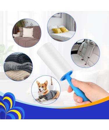 Flintronic 630 Leaves Extra Sticky Lint Roller - Ultimate Pet Hair Remover for Clothes Beds & Carpets - 7 Pack Lint Rollers for Dogs & Dust - Buy Online on SooperMarket.com