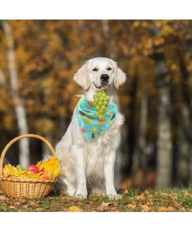 SCIROKKO Hawaii Dog Bandanas 3 Pack - Cute Fruit Print Scarf Bibs for Pets | Summer Pet Accessories for Dogs Cats - Ice Cream Strawberry Watermelon - Buy Online on SooperMarket.com