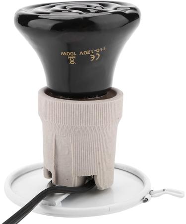 Ceramic Heat Emitter 100W Heat Lamp for Chicks Bird Heater for Cage Infrared Heating for Pet No Light Emitting for Amphibian Pet Brooder Coop Incubating Chicken - Buy Online on SooperMarket.com