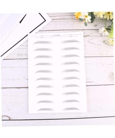 MAGICLULU 2 Pairs Eyebrow Sticker Black Makeup Adhesive Eyebrow Template Makeup Brishes Disposable 6d - Buy Online on SooperMarket.com