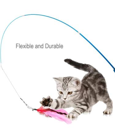 JIARON Cat Toys | 2PCS Retractable Wand and 10PCS Bell Refills | Interactive Teaser for Kitten or Cats - Buy Online on SooperMarket.com