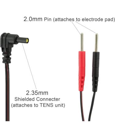 TENS 7000 Lead Wires - 5 Pair Universal Electrode Wires for TENS Units - Compatible with Most EMS Devices - Buy Online on SooperMarket.com