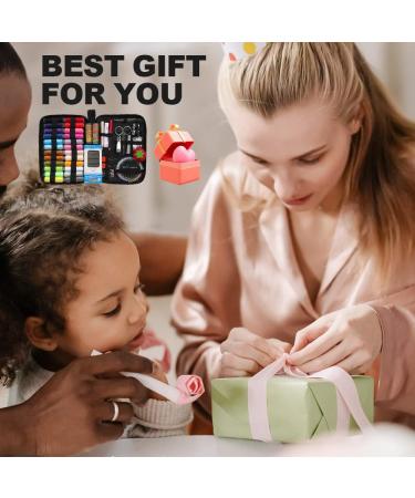Quilting Thread Sewing Kit for Adults and Beginners - 26 Color Threads, Needles, Scissors, Thimble, Clips, and More | Portable Travel Set for DIY and Emergency Repairs - Buy Online on SooperMarket.com