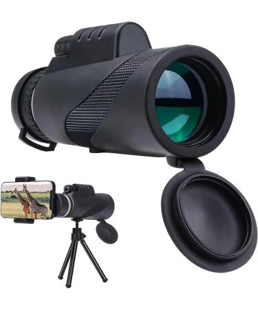 AMESEDAK 12x60 High Power Monocular Telescope - Compact & Portable HD Monocular with Low Light Vision, Smartphone Adapter Included - Buy Online on SooperMarket.com