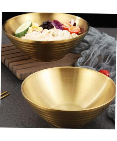 NAMOARLY 1pc Japanese Ramen Bowl Stainless Cereal Bowls for Kitchen Porridge Bowl Drop Resistant Cooking Bowl Noodle Serving Bowl Ramen Noodle Bowl Large Ramen Bowls Prep Bowl Fruit - Buy Online on SooperMarket.com