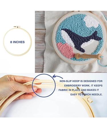 Punch Needle Rug Kit - Van Gogh Starry Sky Design | Beginner Embroidery Set with Color Pattern, Yarn, and Instructions - Buy Online on SooperMarket.com