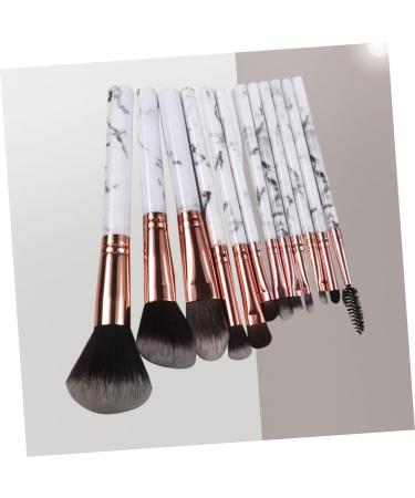 Baluue 12pcs Powder Marble Bristles Nylon Kit Brush Handle Makeup Cosmetics Synthetic - Buy Online on SooperMarket.com
