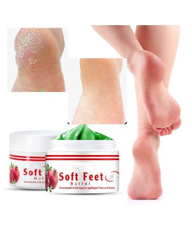 Pomegranate Hand and Foot Cream for Dry Cracked Heels Suitable for Rough Dry and Chapped Feet and Hands Foot Repair Salve With Pomegranate Extract & Peppermint toenail Cream (1PC)