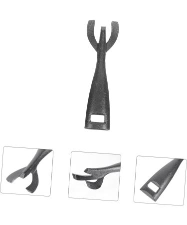 OFFSCH Steak Plate Fork Toaster Oven Pan Stainless Steel Frying Pan Metal Cooking Utensils Bowl Gripper Fajita Skillet Clip Stainless Frying Pan BBQ Clamps Cookware Holder BBQ Clips Black - Buy Online on SooperMarket.com