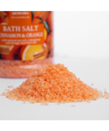 Buy Cinnamon-Orange Bath Salt 21.16 Oz (600g) - Natural Aromatherapy Soak for Relaxation | Body Care & Beauty - Buy Online on SooperMarket.com