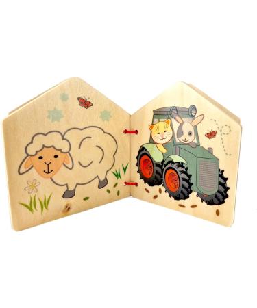 Shop Hess Wooden Toys 14313 - Handmade Wooden Mouse Picture Book for Kids 6+ Months - Eco-Friendly Farm Motifs - Buy Online on SooperMarket.com