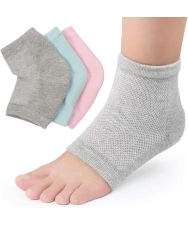 Exceart Silicone Gel Moisturizer Socks - Spa Treatment for Dry Feet | Breathable Toe-Free Design for Men & Women - Pink - Buy Online on SooperMarket.com
