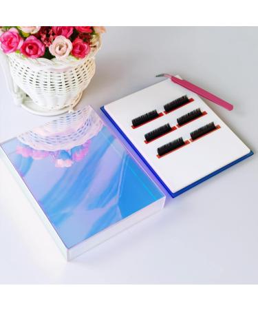 Dazzling Eyelash Grafting Pallet with Dust-Proof Cover - Acrylic Lash Tile Holder for Extensions Storage in Beauty Salon - Buy Online on SooperMarket.com