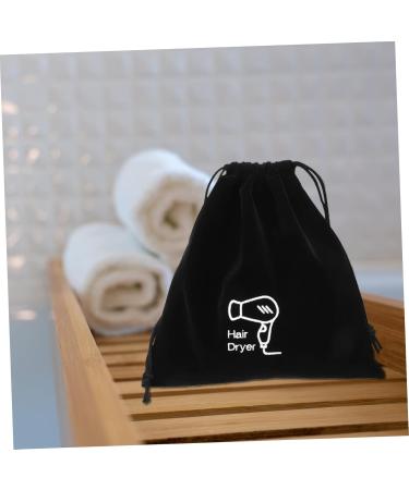FOYTOKI 10 Pcs Storage Bag Cotton Hair Dryer Bag Hair Dryer Bags Storage Organizer Flocking Cloth Black - Buy Online on SooperMarket.com