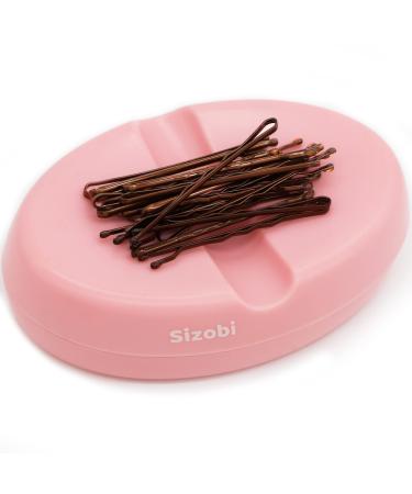 Sizobi Bobby Pin Holder Sewing Pins Magnetic Pin Cushion Pin Holder Magnetic Paper Clip Holder Magnetic Bobby Pin Holder(No bobby pins and pins) Pink