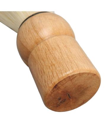 Men's Wooden Handle Shaving Brush - Mini Professional Safety Synthetic Brush for Salon Quality Shaves - Buy Online on SooperMarket.com