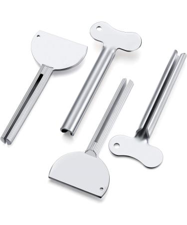 6 Pack Metal Toothpaste Squeezer Stainless Steel Tube Key Roller - Bathroom Creams Paint Tool (Silver) - Buy Online on SooperMarket.com