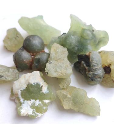 VAGILO 100g Natural Prehnite Grapestone Green Prehnite Silicate Minerals Home Decoration Jewelry Processing 2-5cm 80-100g - Buy Online on SooperMarket.com