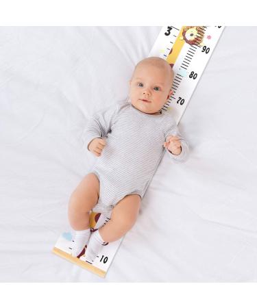 Smlper Kids Height Chart Wall Hanging Ruler - Giraffe Design | Nursery Growth Chart for Baby & Child | Wood Frame Canvas Measure 79x7.9 - Wall Decor - Buy Online on SooperMarket.com