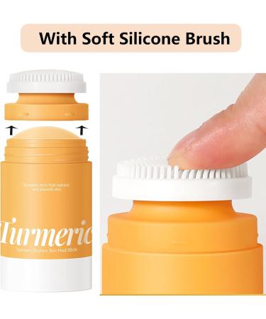Mask Stick Turmeric Facial Mask Clay For Brightens Deep Cleans Face Masks Skincare Turmeric Skin Care Mask For Controlling Acne Oil And Refining Pores 1pc - Buy Online on SooperMarket.com