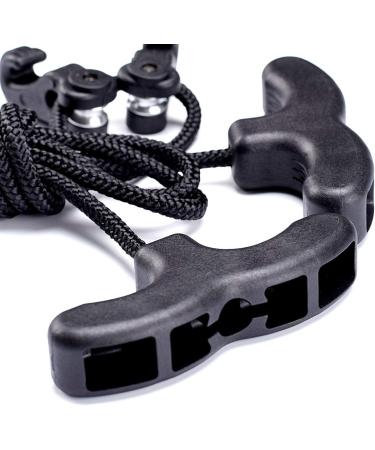 Double Handle Crossbow Cocking Device - Black Rope Cocker Aid Tool - Buy Online on SooperMarket.com
