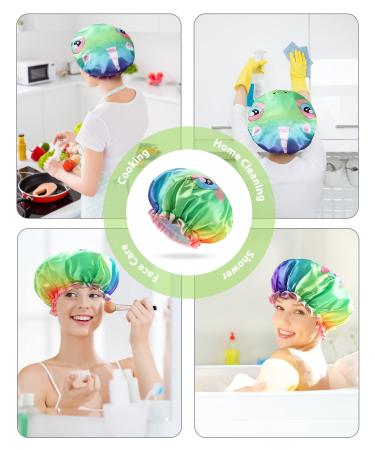Mikimini Unicorn Shower Hood for Women & Kids - Reusable Double Waterproof Soft PVC Lining 2-Pack - Buy Online on SooperMarket.com