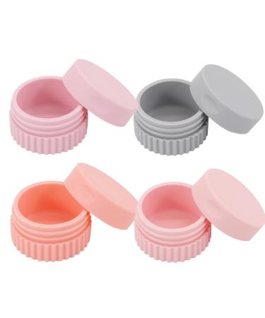 Teksome Small Cream Jars Pocket Loose Powder Storage Jar | Leak-Proof Small Toiletries Container for Lotions Cosmetics B