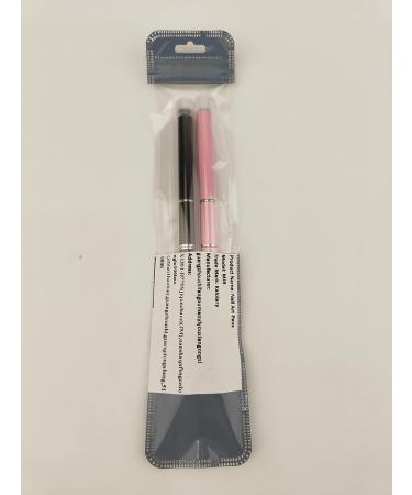 Kalolary Dual-Ended Poly Gel Brush Set - 2PC Acrylic Nail Extension Tools (Black + Pink) | Perfect for UV Gel & Nail Art - Buy Online on SooperMarket.com